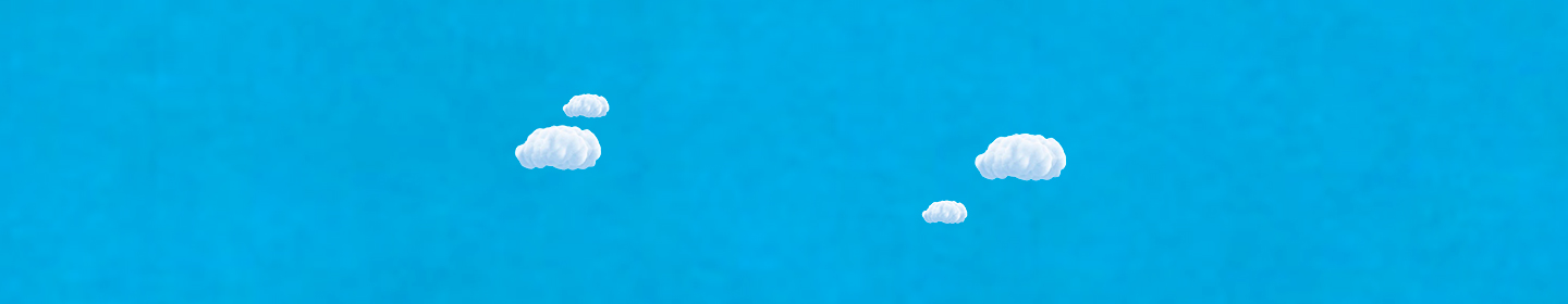 Blue background with clouds